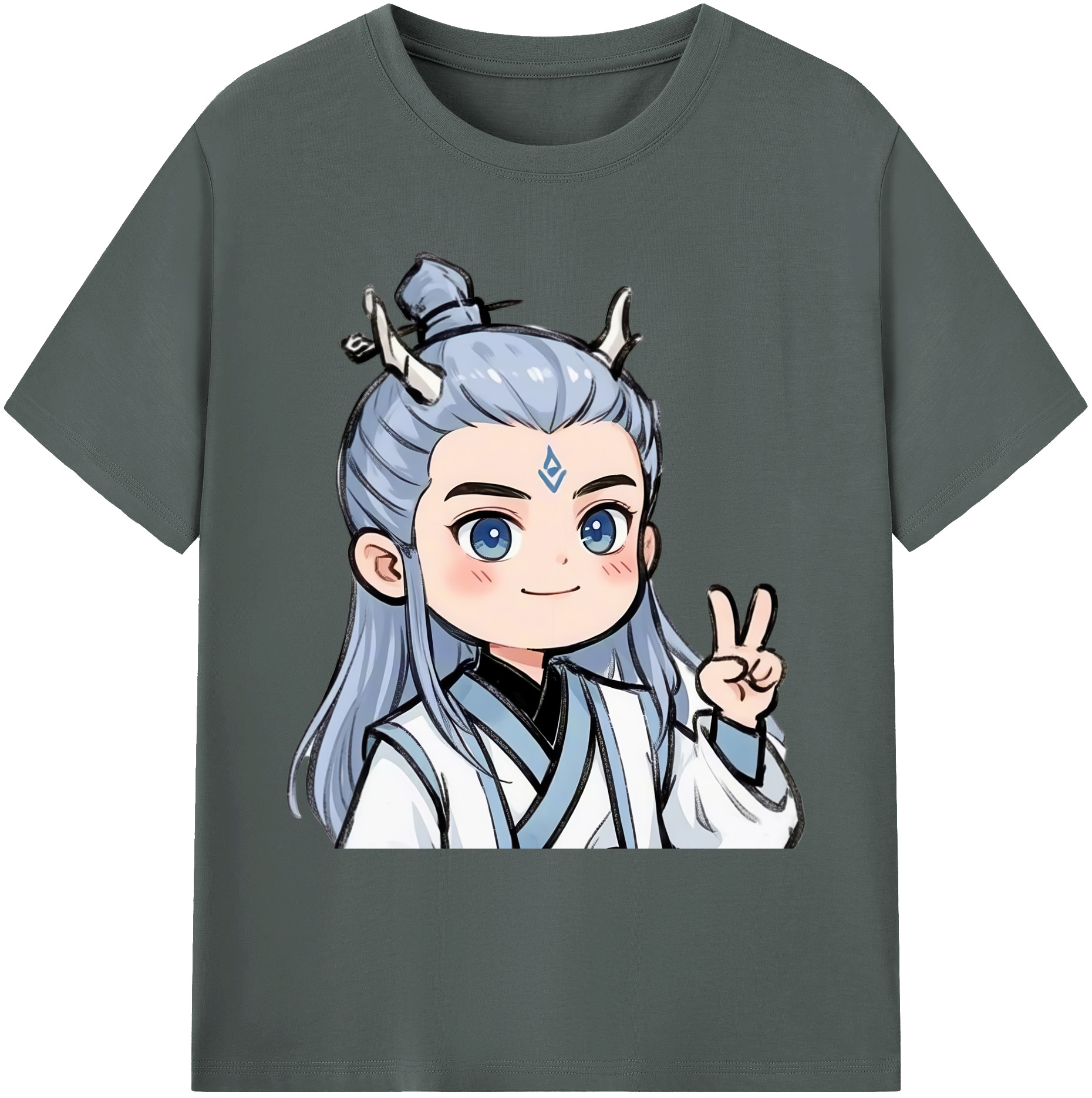 （画像用） Ne Zha 2 ナタ 魔童の大暴れ 綿100％ メンズ半袖Tシャツ｜肌触りやわらか＆通気性